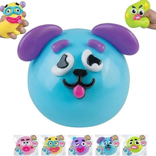 NEW Smushers Squishy Cutie Toy ,Funny Face Curiosities Dog Face Swap Squishy Soft Moldable Multisensory Stress Relief for Anxiety Safe Maltose Material Portable Sensory Decompression Party Favors