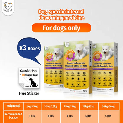 Cassicel-Pet Natural Dog Parasite Support Chews – Easy Feed Herbal Deworming Treats Chicken Flavor Parasite & Wellness Boost Treats Supports Digestive & Skin Health Immune Support