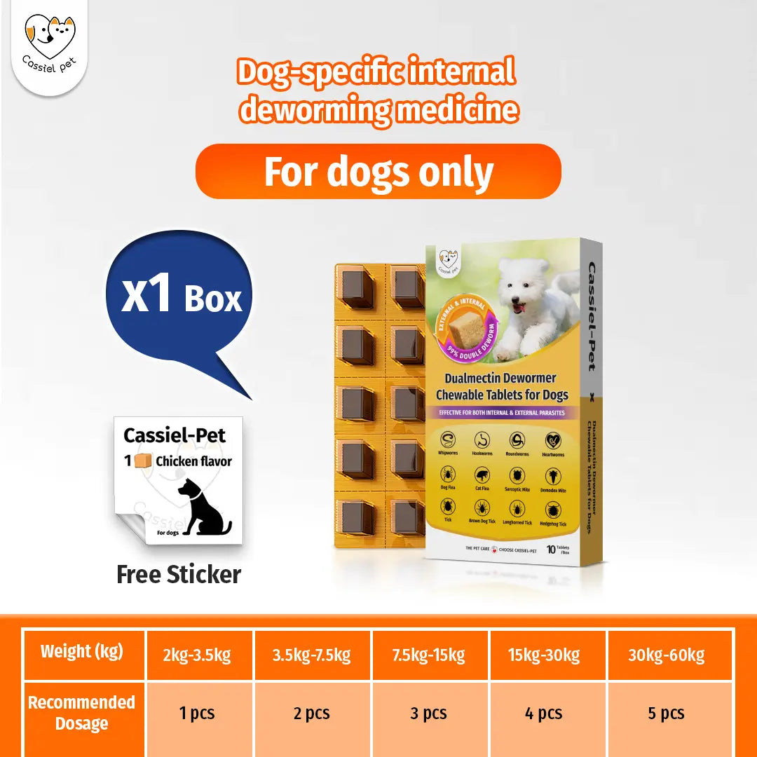 Cassicel-Pet Natural Dog Parasite Support Chews – Easy Feed Herbal Deworming Treats Chicken Flavor Parasite & Wellness Boost Treats Supports Digestive & Skin Health Immune Support