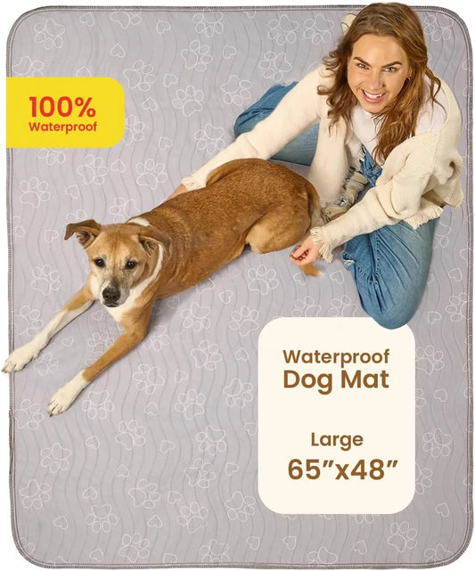 Improvia Washable Puppy Pads – Reusable Extra Absorbent Dog Training & Whelping Pads – Waterproof Floor Protection for Dogs – Made up of Polyester Blend - Leakproof Quick Drying Potty Pad - Available in 4 Sizes